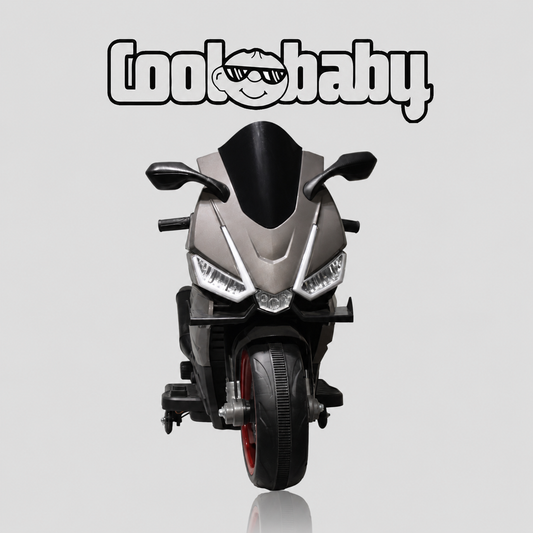 Colorful Coolbaby 1199 Sports Bike toy for kids, featuring a sturdy frame and vibrant design, perfect for active play.