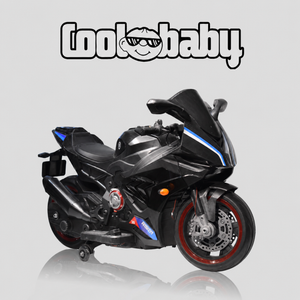 Coolbaby 1199 Sports Bike toy by coolbaby.co.in, featuring a colorful plastic bike with realistic design for kids' play.