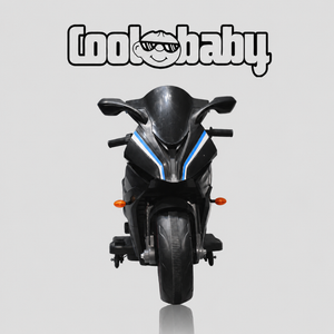 Coolbaby 1199 Sports Bike toy, colorful plastic ride-on bike for kids, featuring sleek design and sturdy construction.