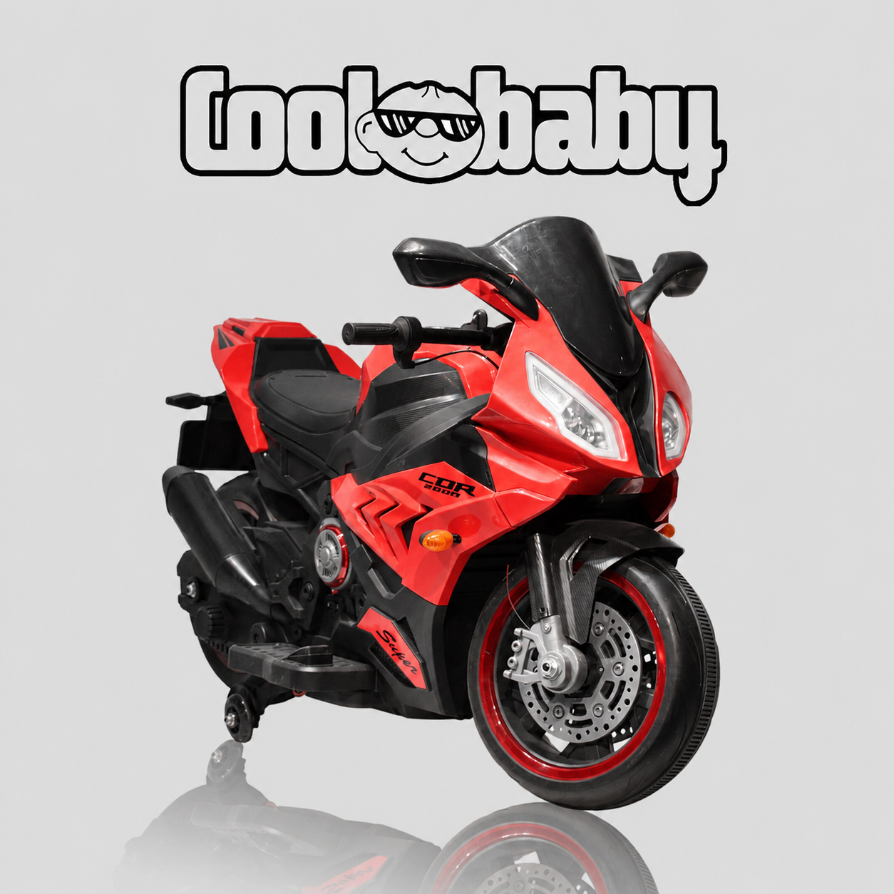 Coolbaby 1199 Sports Bike toy for children, featuring vibrant colors and realistic design, suitable for young kids' play.