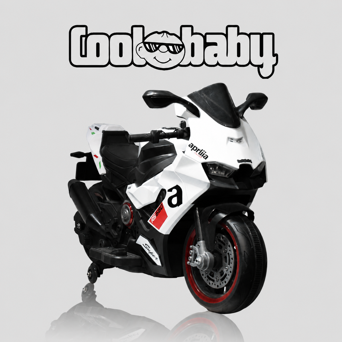 Coolbaby 1199 Sports Bike toy for kids, featuring colorful design and sturdy plastic build, perfect for active play.