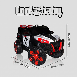 Coolbaby 2188 Jeep toy, detailed miniature ride-on vehicle for kids, featuring realistic design and vibrant colors.
