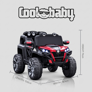 Painted Coolbaby 2188 Jeep toy from coolbaby.co.in, featuring a realistic miniature off-road vehicle with detailed exterior and vibrant colors.