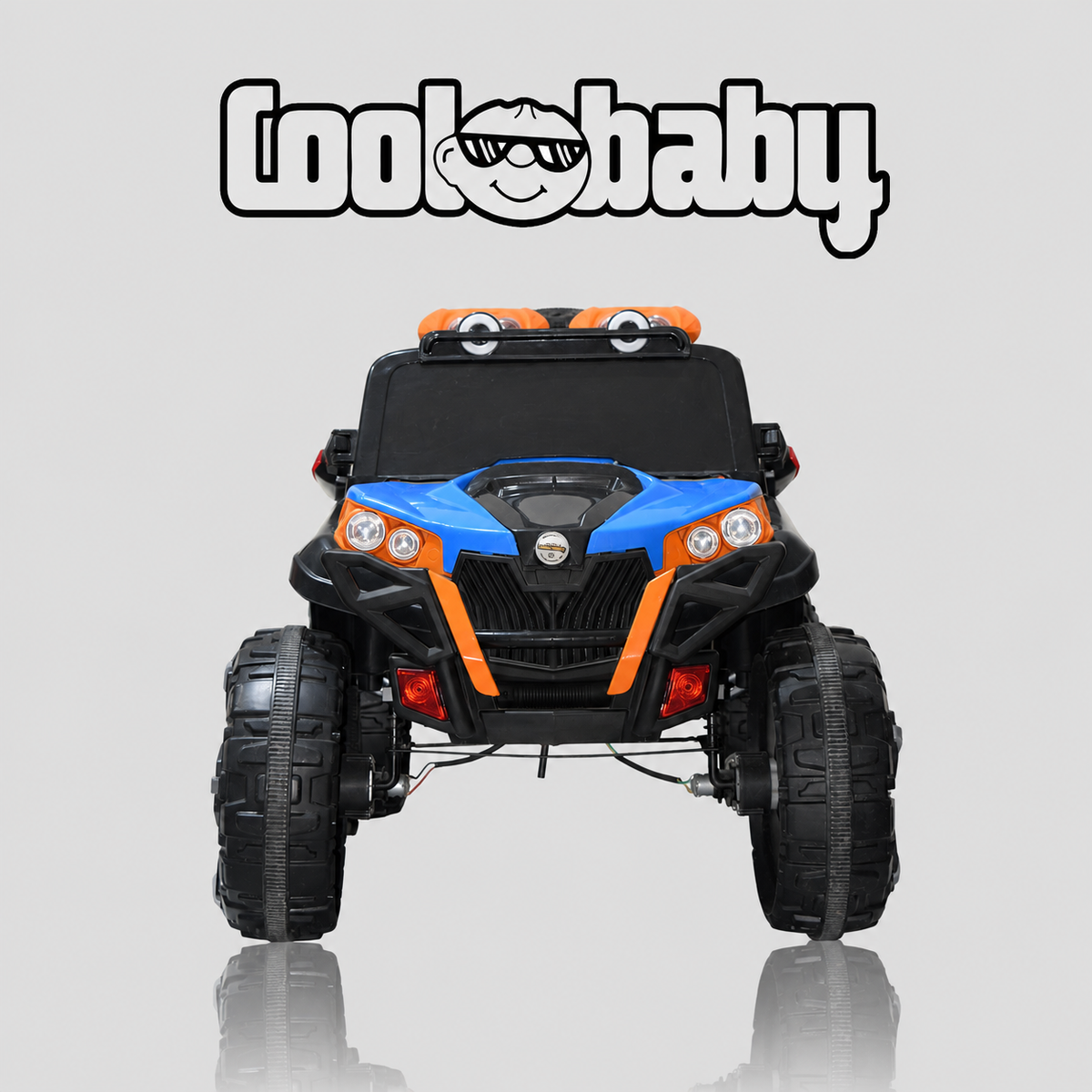 Coolbaby 2188 Jeep toy by coolbaby.co.in, red plastic toy jeep with black wheels and detailed interior for kids' outdoor play.