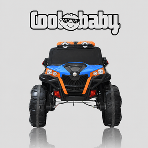 Coolbaby 2188 Jeep toy by coolbaby.co.in, red plastic toy jeep with black wheels and detailed interior for kids' outdoor play.