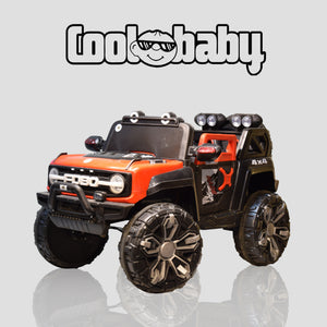 Coolbaby 2288 Kids Electric Ride-On 4x4 SUV Car – Red & Black