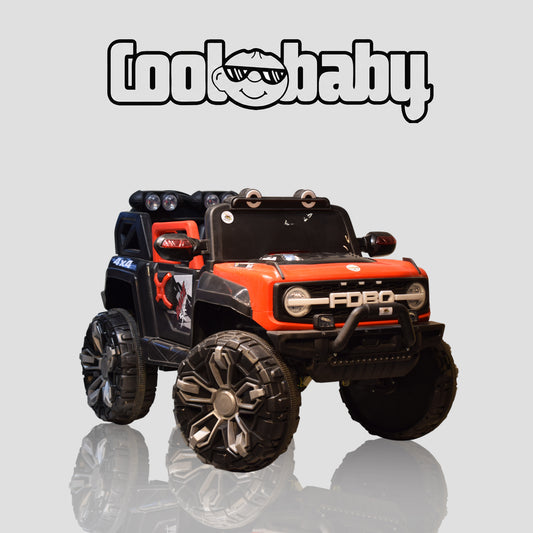 Coolbaby 2288 Kids Electric Ride-On 4x4 SUV Car – Red & Black