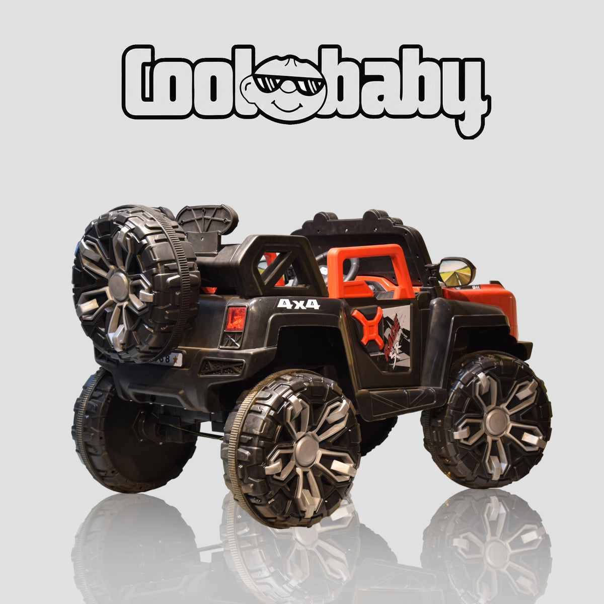 Coolbaby 2288 Kids Electric Ride-On 4x4 SUV Car – Red & Black