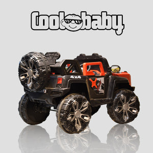 Coolbaby 2288 Kids Electric Ride-On 4x4 SUV Car – Red & Black