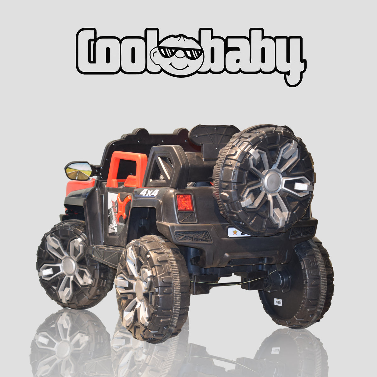 Coolbaby 2288 Kids Electric Ride-On 4x4 SUV Car – Red & Black