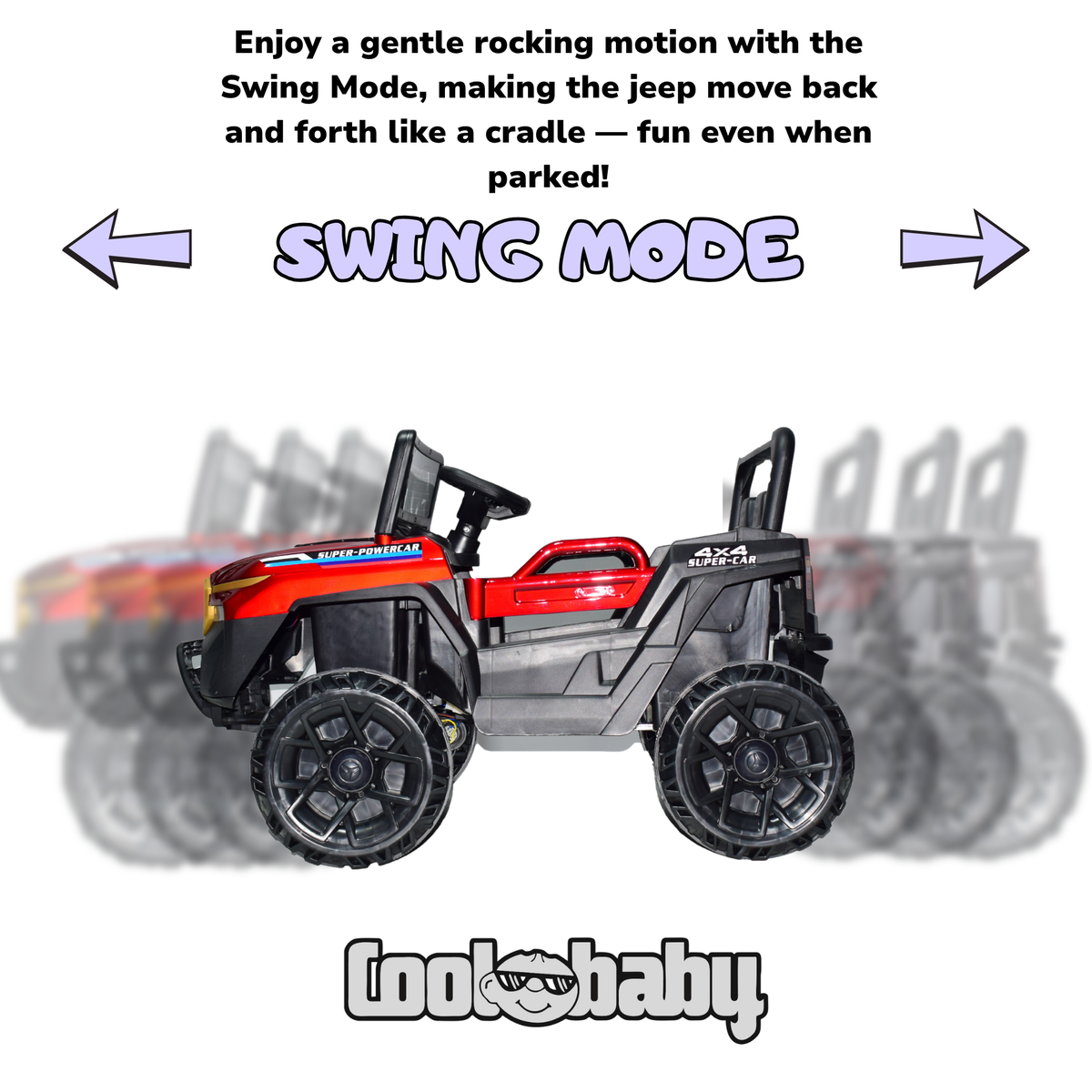 CoolBaby Jeep Rover 6677 - Painted