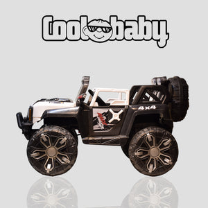 Coolbaby 2388 toy jeep in vibrant red with black wheels, designed for children and perfect for outdoor play.