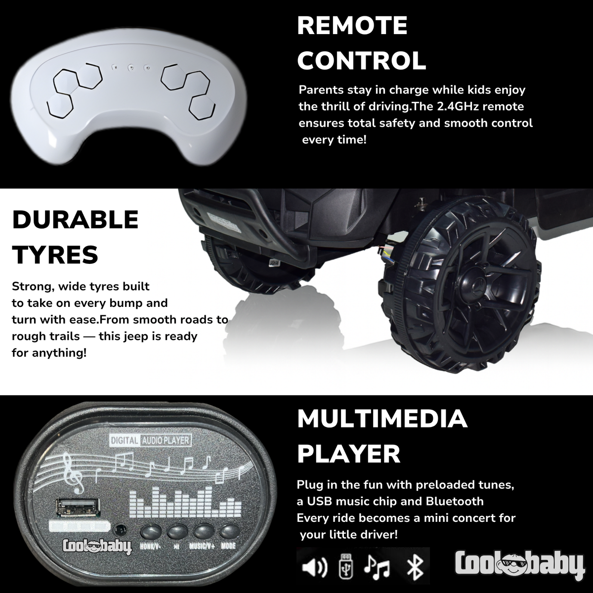 CoolBaby Jeep Rover 6677