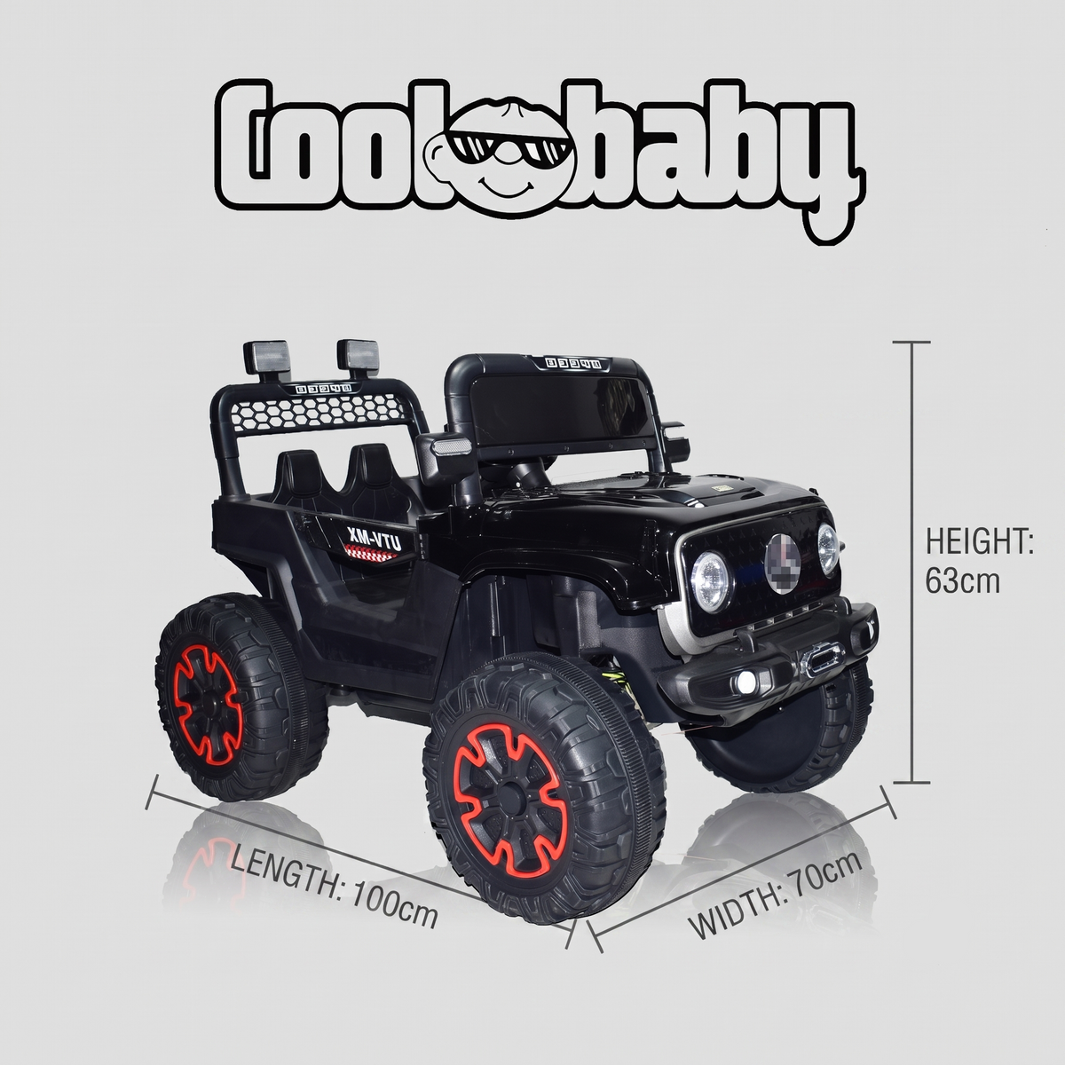 Coolbaby Beast 5588 toy jeep, green miniature electric ride-on vehicle for children with realistic design and durable features.