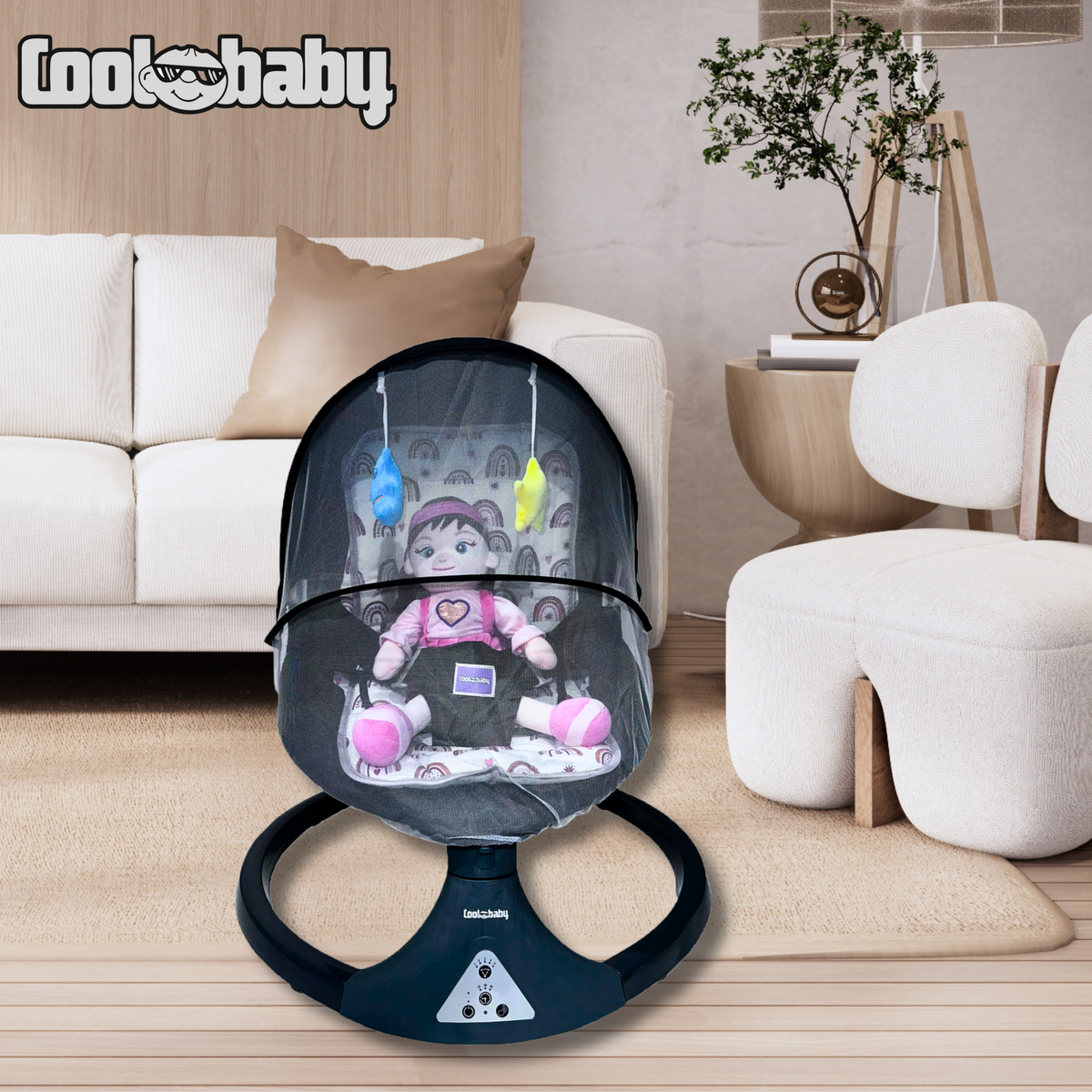 Coolbaby Premium Automatic Electric Baby Swing Cradle