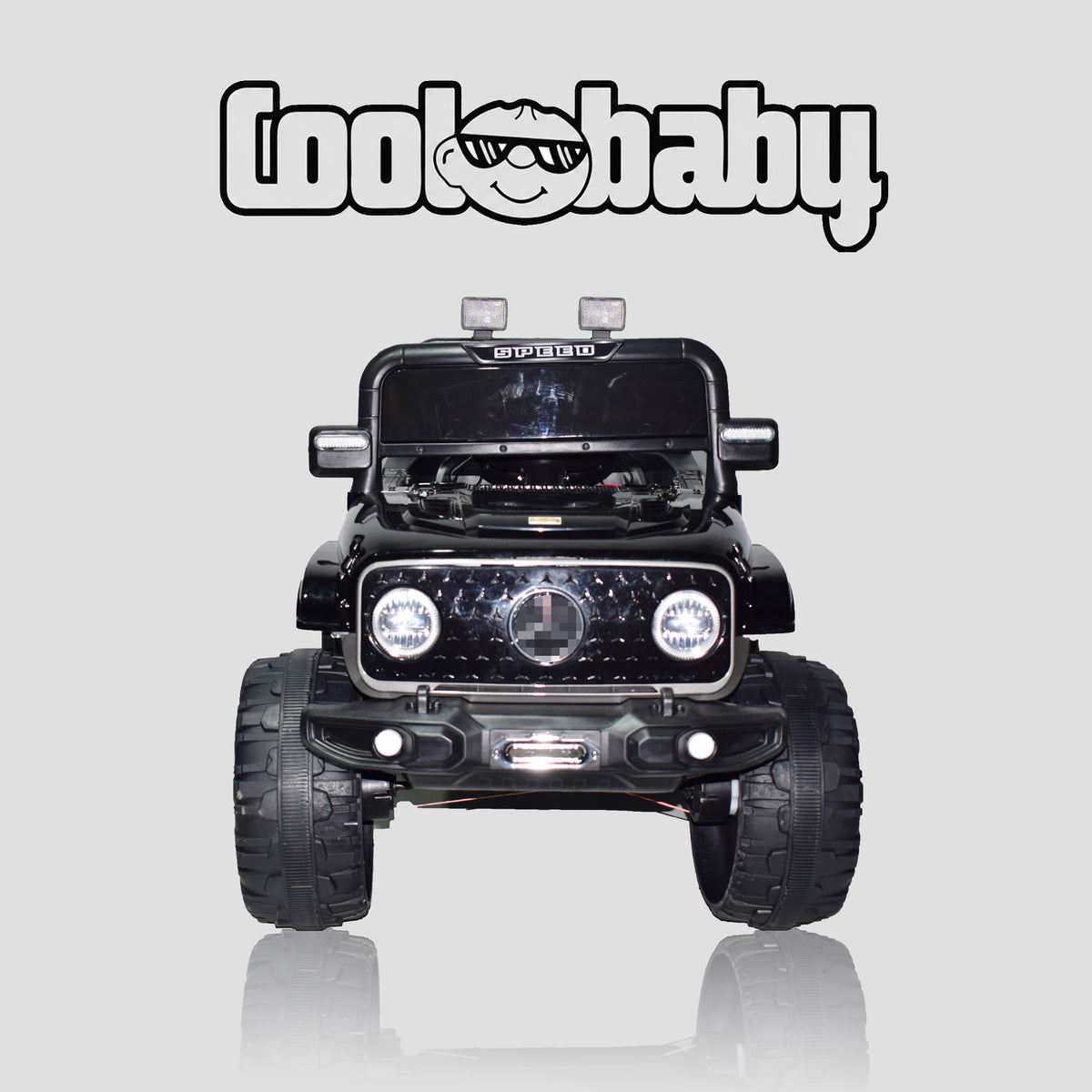 Black Coolbaby Beast 5588 toy car from coolbaby.com, featuring a sleek design and detailed exterior.