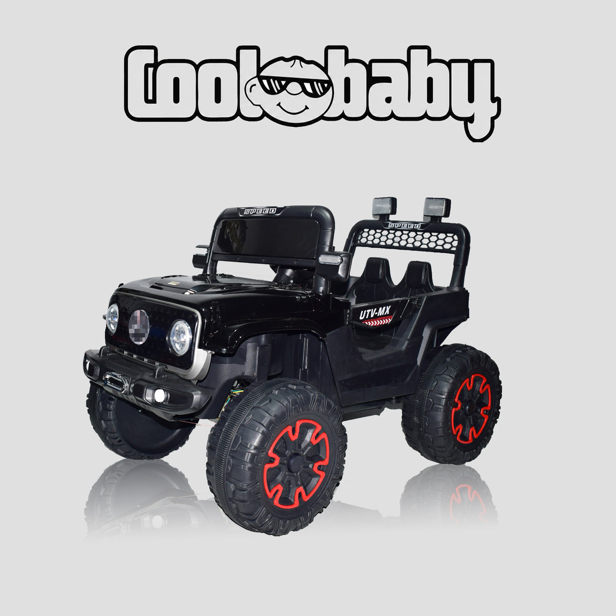 Black Coolbaby Beast 5588 toy car with sleek design and detailed features, perfect for children’s play.