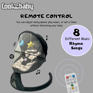 Coolbaby Premium Automatic Electric Baby Swing Cradle
