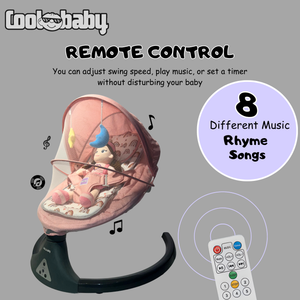 Coolbaby Premium Automatic Electric Baby Swing Cradle