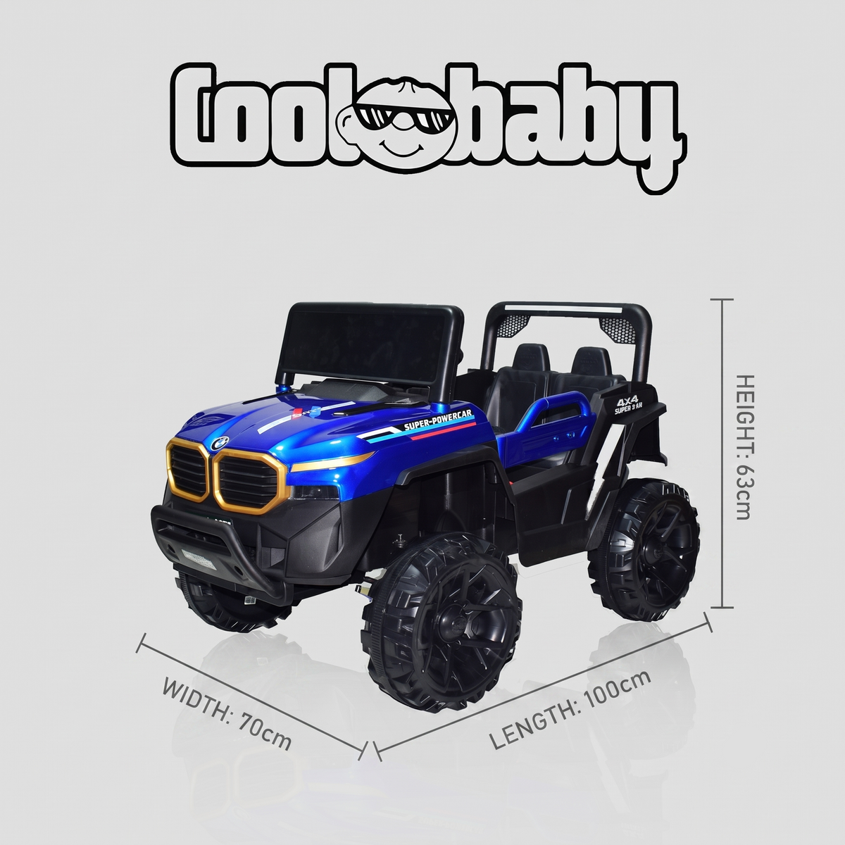 CoolBaby Jeep Rover 6677 - Painted