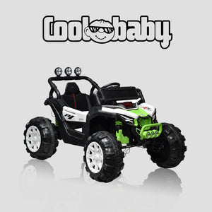 Coolbaby 903 UTV WSL 4x4 toy jeep, red and black ride-on vehicle for kids with realistic design and sturdy build.