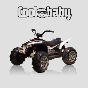 Coolbaby ATV-909 toy bike for kids, featuring colorful plastic design and sturdy wheels for outdoor play.