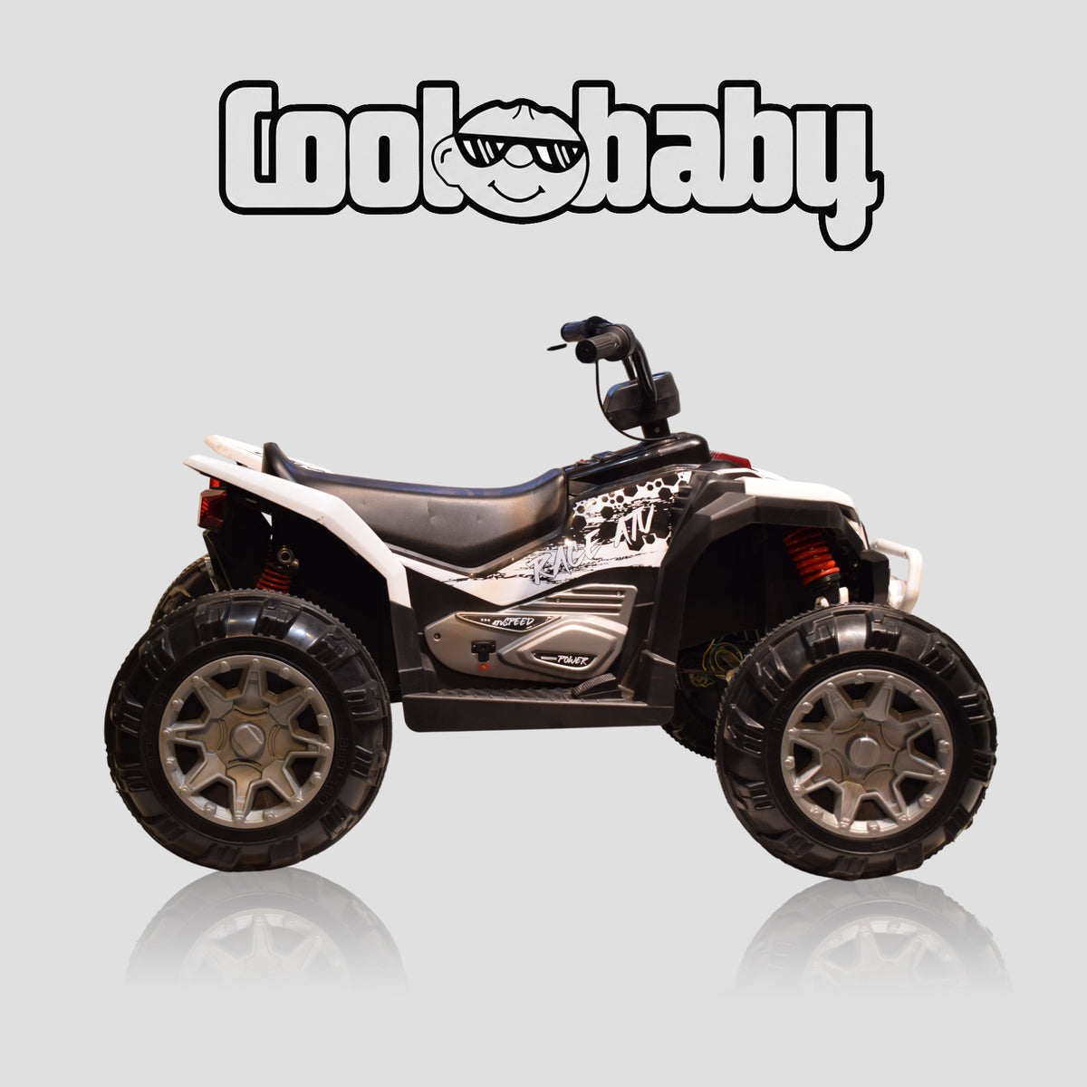 Coolbaby ATV-909 toy bike for kids, featuring colorful design and sturdy build, ideal for outdoor play and fun riding experiences.