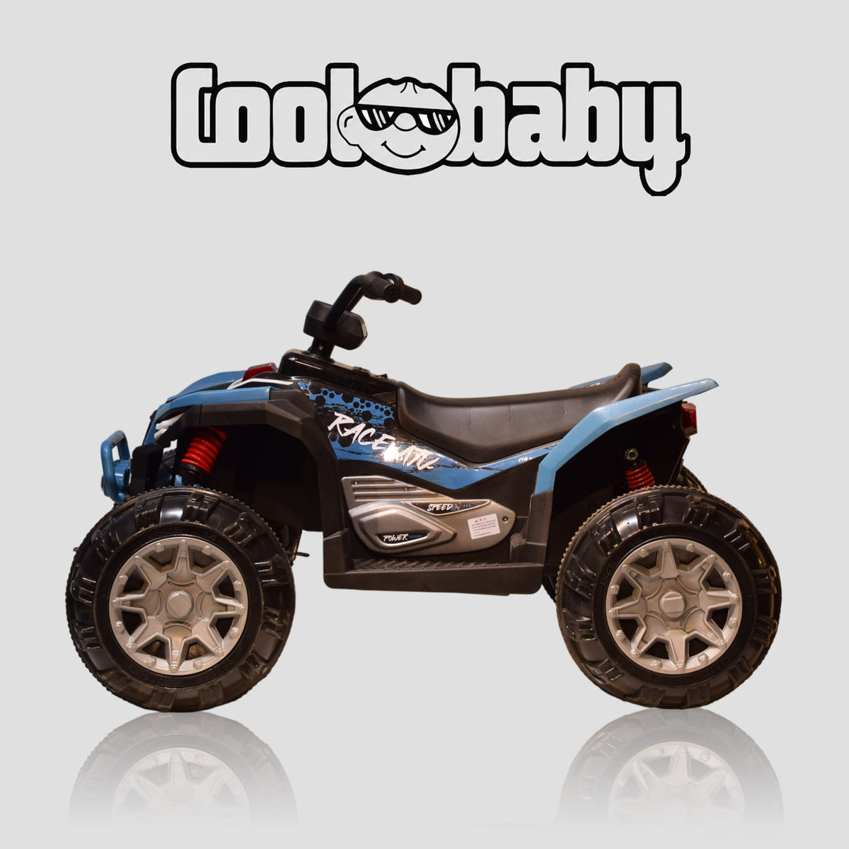 Coolbaby ATV-909 toy bike for kids, with colorful plastic frame and handlebar, designed for young children to ride and enjoy.