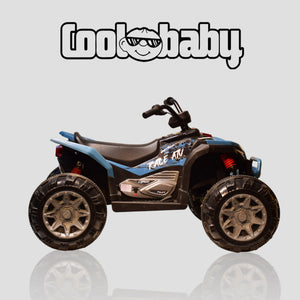 Coolbaby ATV-909 toy bike with colorful design, plastic body, and handlebar for kids' outdoor play and riding fun.