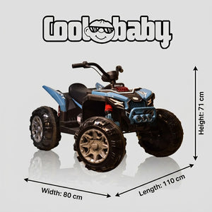 Coolbaby ATV-909 toy bike with colorful design, sturdy frame, and realistic features perfect for kids' outdoor play.