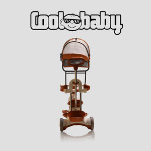 Colorful Coolbaby CB-203 kids toy tricycle with a canopy, sturdy frame, and safety features for young children.