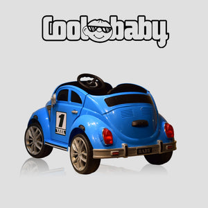 Red Coolbaby 3001 Beetle toy car with black wheels and detailed body, designed for children, from coolbaby.co.in.