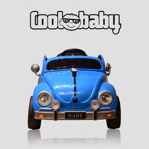 Coolbaby 3001 Beetle toy car in vibrant yellow with black accents, designed for children, featuring realistic car details.