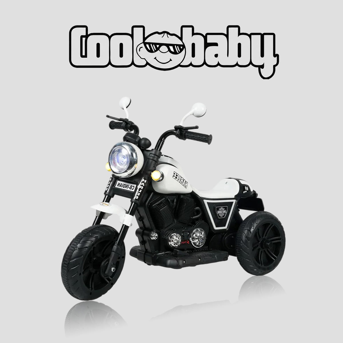 Coolbaby Indian Mini Bike toy, small plastic bike for kids, featuring colorful design and sturdy construction.