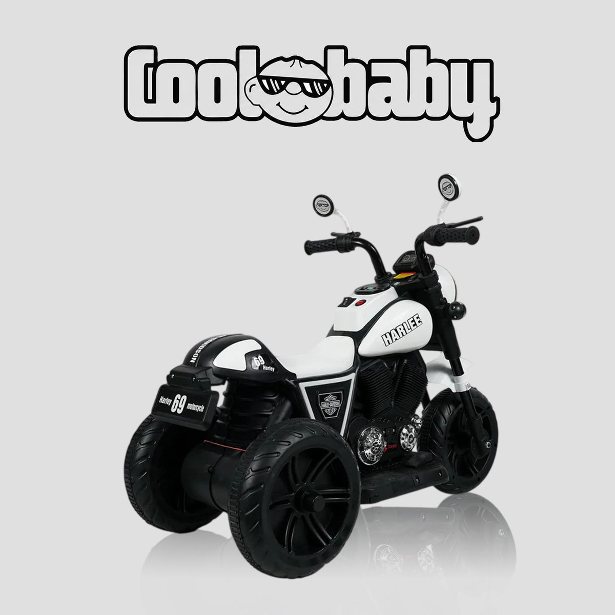 Coolbaby Indian Mini Bike toy bike, colorful plastic design for kids, with handlebars and wheels visible.