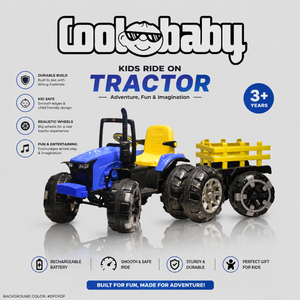 Coolbaby Kids Ride-On 6688 Bahubali Tractor with Trolley 🚜