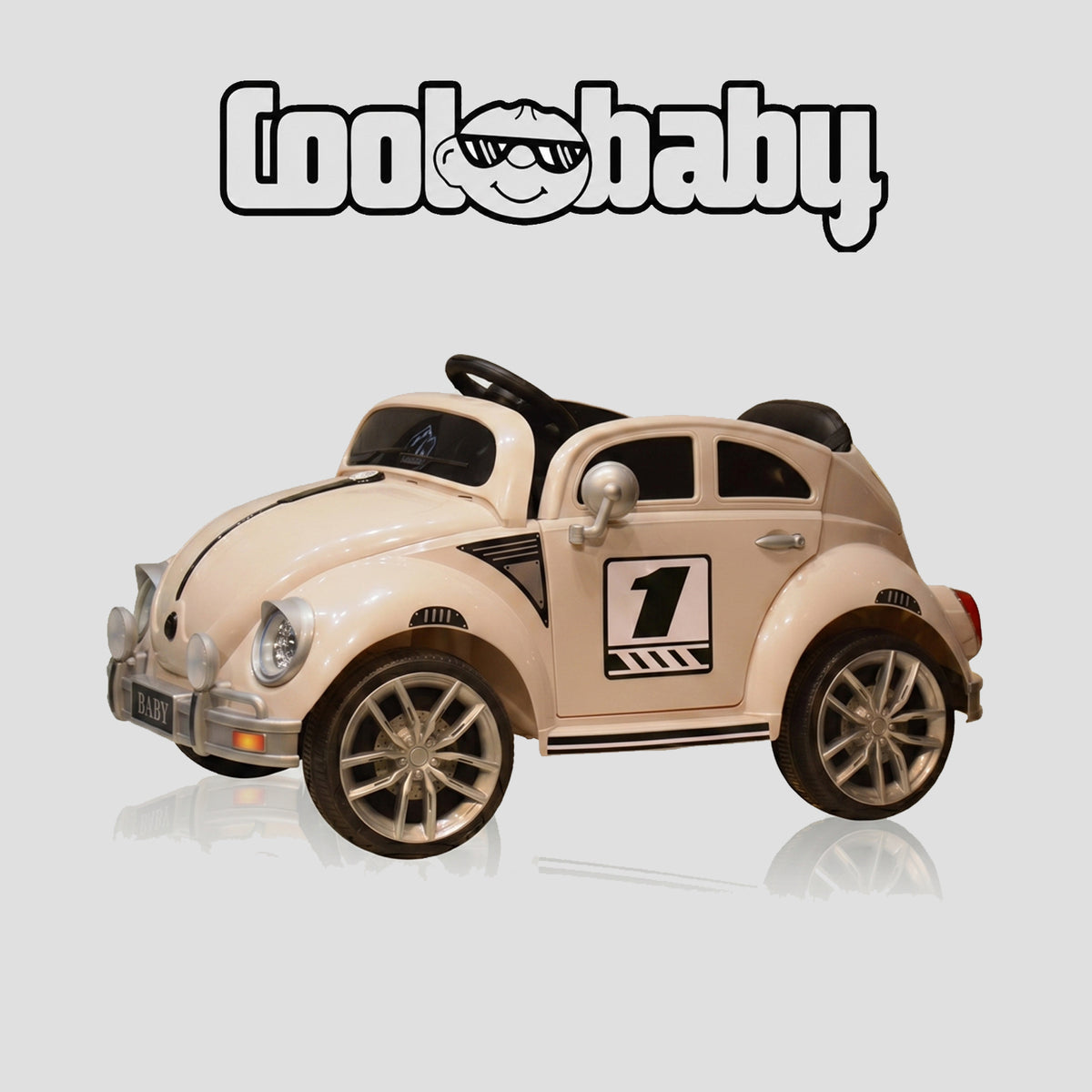 Colorful Coolbaby 3001 Beetle Toy Car with detailed design, suitable for children, made by coolbaby.co.in.