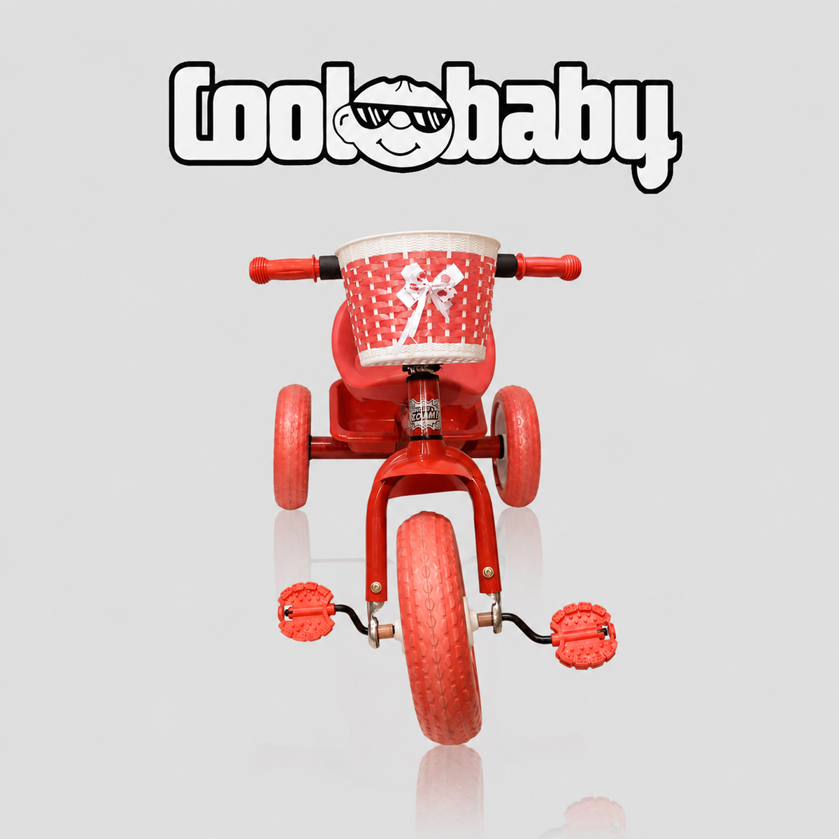 Colorful 3-wheel toddler tricycle from Coolbaby with a sturdy frame and comfortable seat, designed for young kids learning to ride.