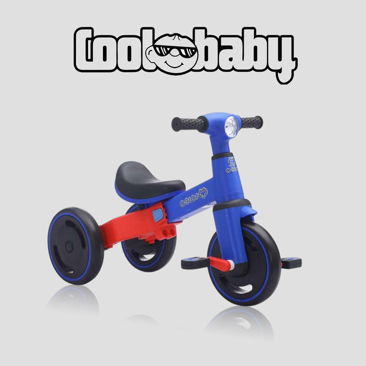 Coolbaby Baby Bike R3 Mini 3-in-1 tricycle toy scooter with colorful design, suitable for young children and toddlers.