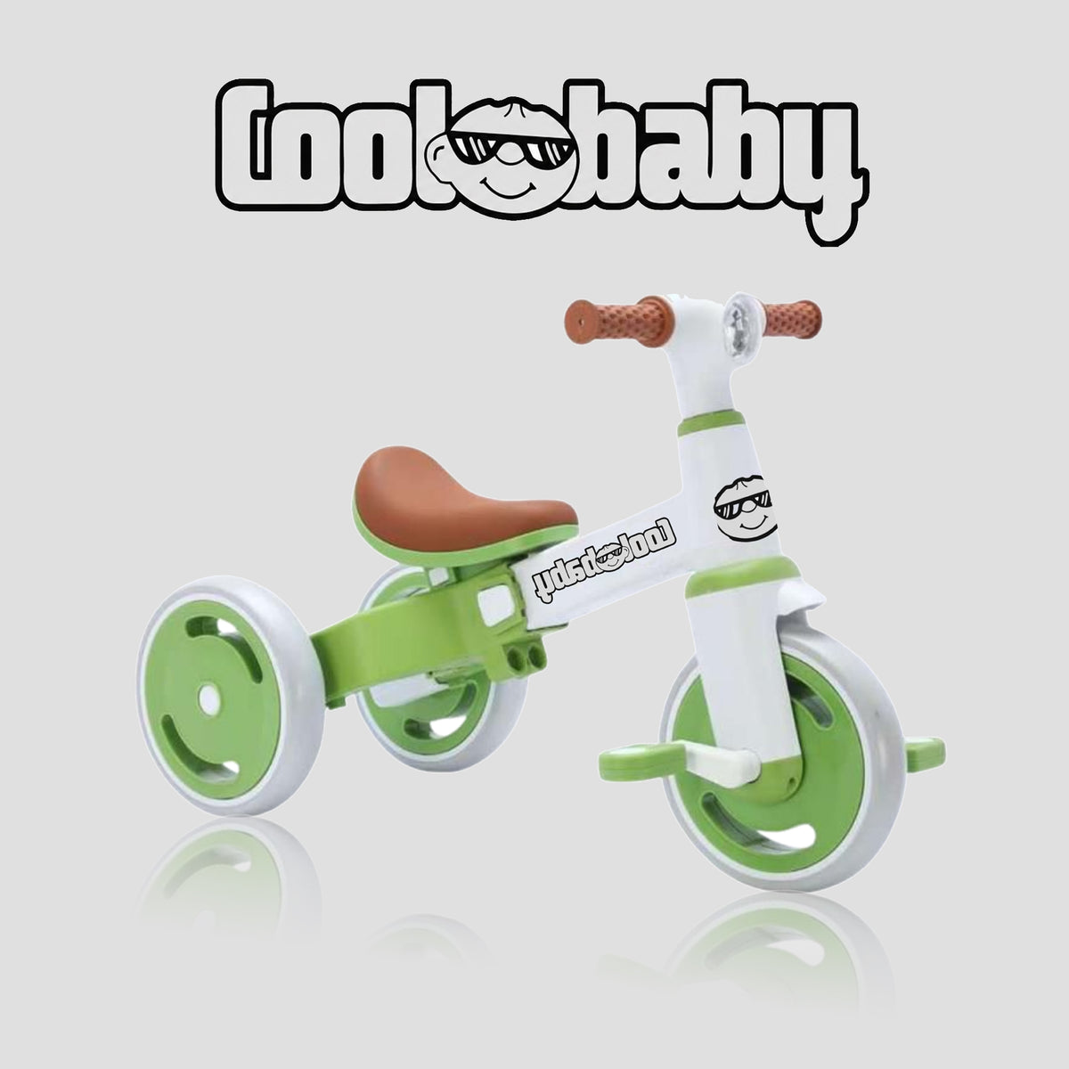 Baby Bike R3 Mini 3-in-1 tricycle toy scooter by coolbaby.co.in, showing a colorful toddler-friendly cycle for young children.