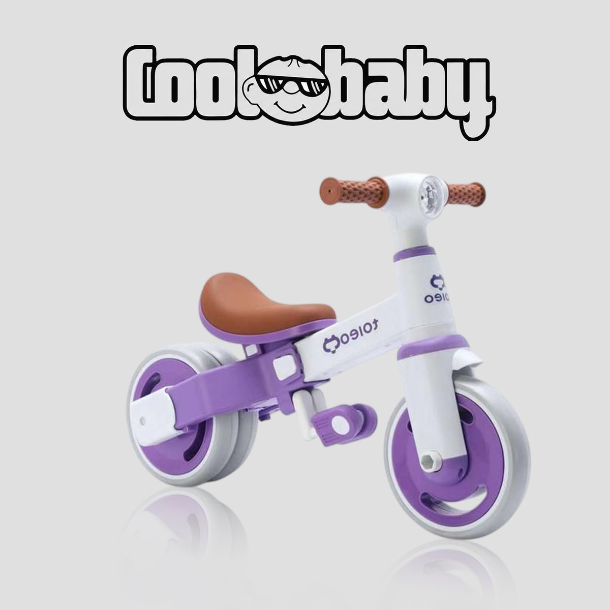 Coolbaby.co.in Baby Bike R3 Mini 3-in-1 tricycle toy scooter with colorful design and sturdy wheels for young children.