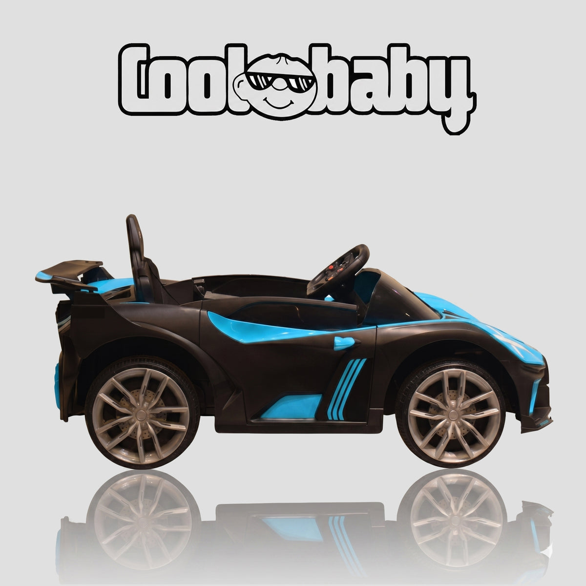 Coolbaby CB-Drift toy car with sleek design and colorful accents, shown on a smooth surface ready for play.