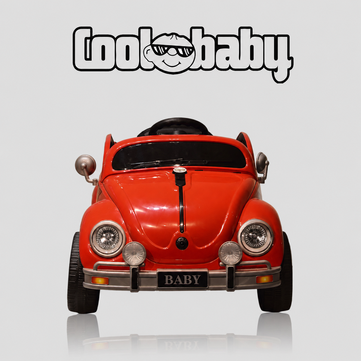 Coolbaby Toys Coolbaby 3001 Beettle toy car with colorful design and sturdy wheels on a plain background.
