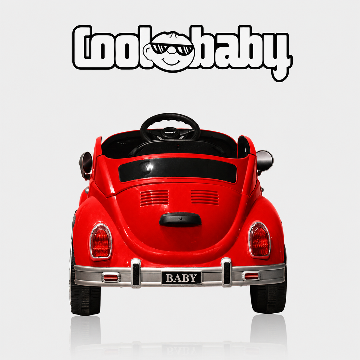 Coolbaby Toys Coolbaby 3001 Beetle Car toy, colorful plastic car with cartoonish design, suitable for children.