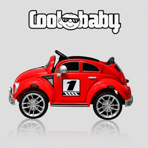 Coolbaby Toys 3001 Beettle Toy Car, colorful plastic vehicle designed for children, with detailed wheels and vibrant finish.