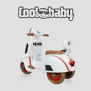 Coolbaby Mini Scooter toy showing a small, colorful scooter designed for children, with handlebars and wheels visible.
