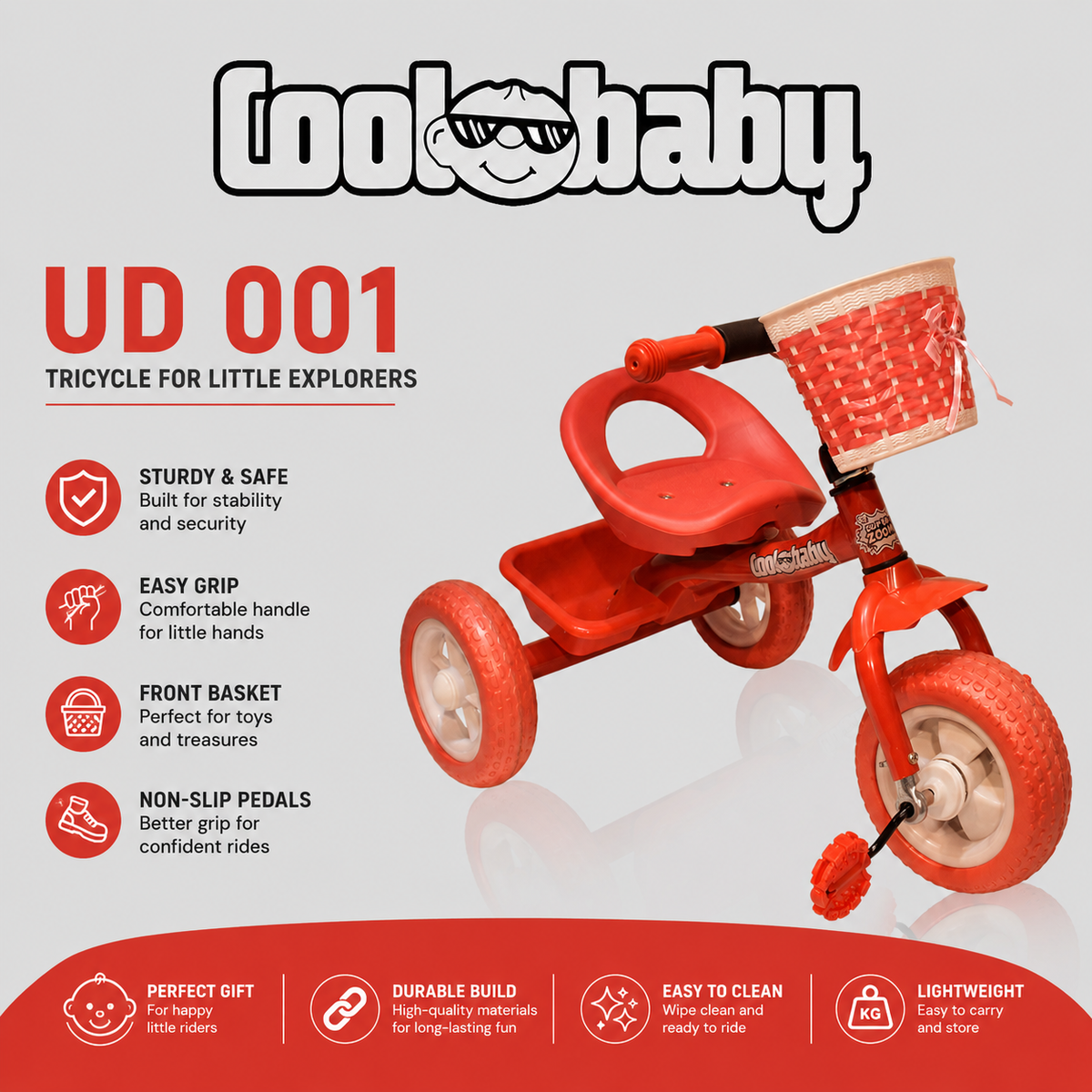 3 Wheel Cycle for Toddlers & Kids (UD001)