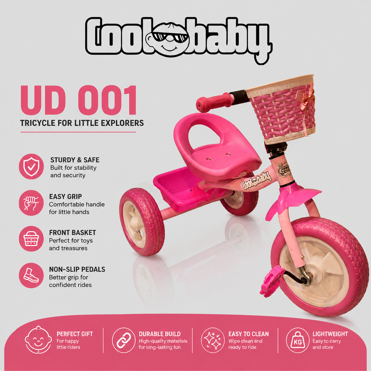 3 Wheel Cycle for Toddlers & Kids (UD001)