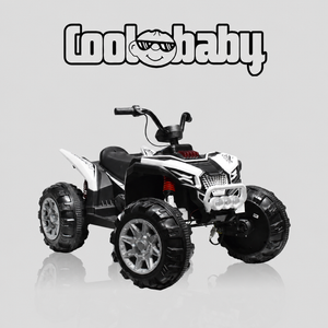 Coolbaby ATV-909 toy bike, small electric UTV with colorful design and realistic features, suitable for children.