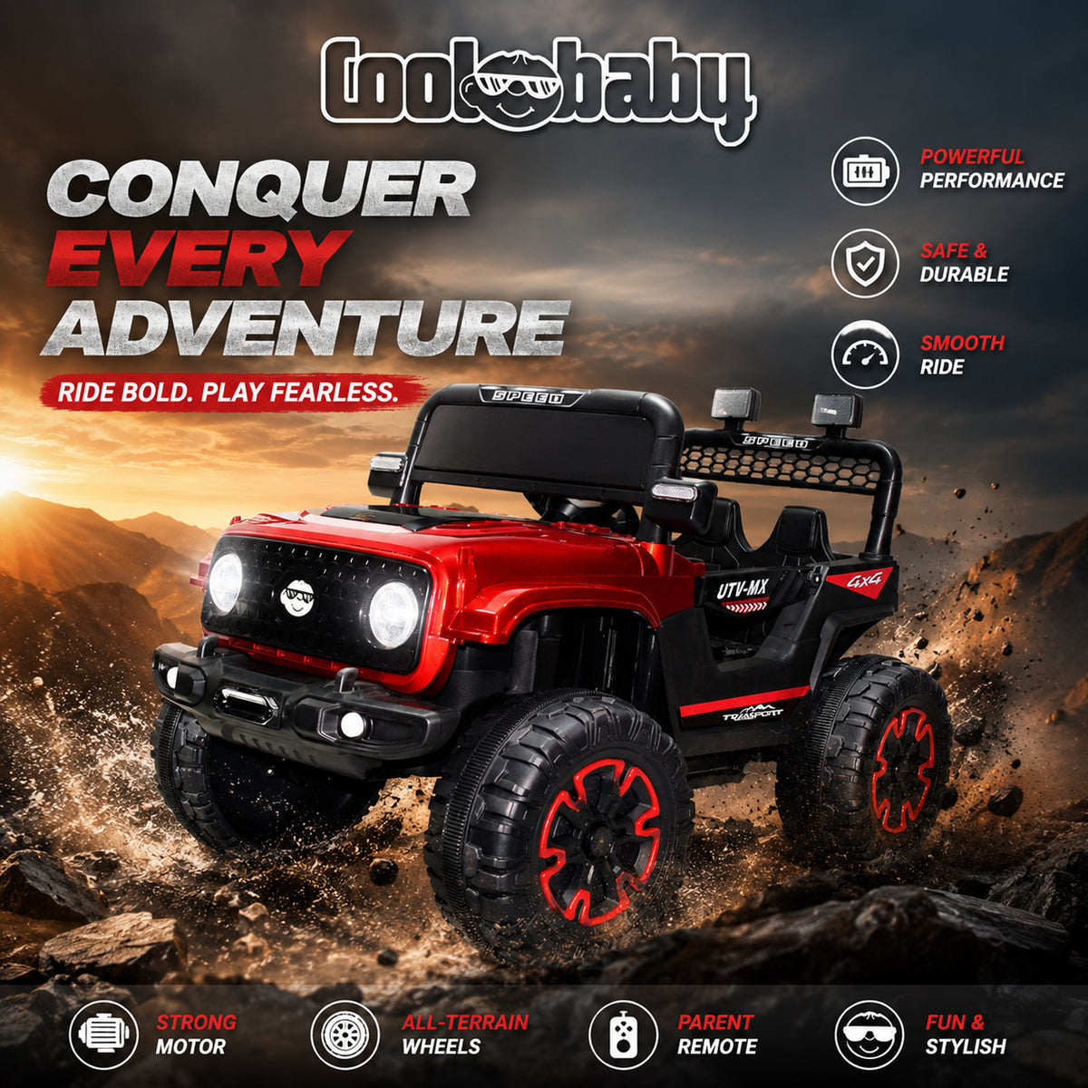 Colorful Coolbaby Beast 5588 toy car with sleek design, featuring detailed wheels and vibrant finish, perfect for young children.